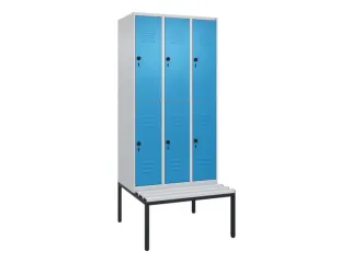 Dubbeldekse dekenkist,HxBxD 2120x900x815mm,3x2vak.,vak B 300mm - 1