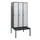 locker met bank,HxBxD 1950x900x815mm,3vak,vak B 300mm,draaigrendel
