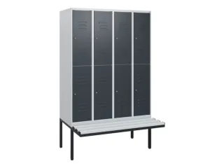Dubbeldekse dekenkist,HxBxD 1950x1200x815mm,4x2vak.,vak B 300mm - 1