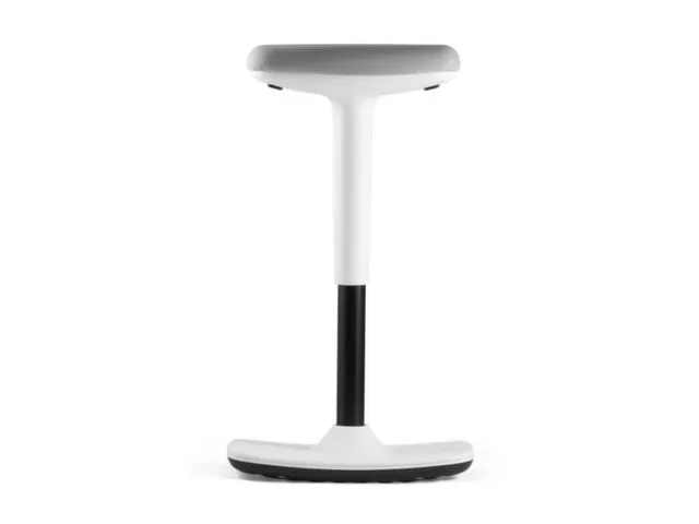 tabouret pivotant assise assise tissu gris assise H 500-750mm