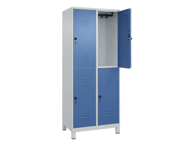 dubbeldekse locker,HxBxD 1950x800x500mm,2x2vak.,vak B 400mm