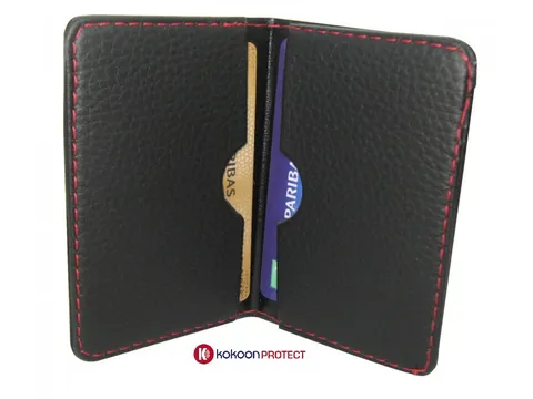 Creditcardhouder RFID Imitatieleer 2 pasjes Assorti