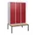 locker met bank,HxBxD 1950x1200x815mm,3vak,vak B 400mm,draaigrendel