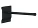support universel,p. plaque de rangement à fentes,rond,L 200mm,RAL701