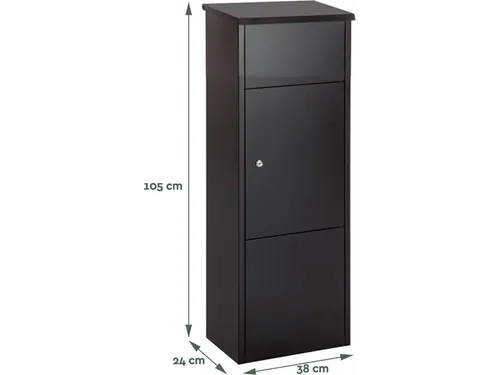 Pakketbrievenbus Zwart PB400