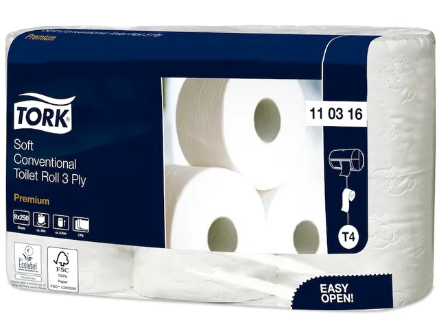 Toiletpapier Tork T4 110316 3-Laags Premium 250 vel Pallet