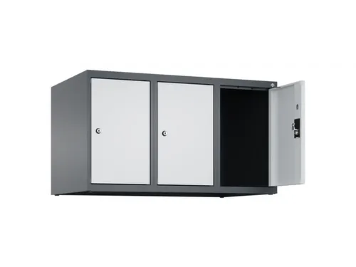 opzetkast,v. locker,3vak.,vak B 300mm,HxBxD 500x900x500mm,cilinderslot