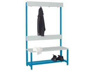 omkleedbank,HxLxD 1600x1000x400mm,onderstel RAL5012 - 2