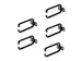 1U Verticaal Kabelbeheer D-Ring Haken 5 stuks
