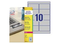 Ultra-sterke Etiket Avery L6012-20 96x50.8mm Zilver 200 Stuks