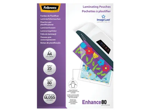 Lamineerhoes Fellowes A4 80 micron glanzend