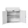 lessenaarkast 1130x1050x550mm 1 legbord en 2 laden RAL7035