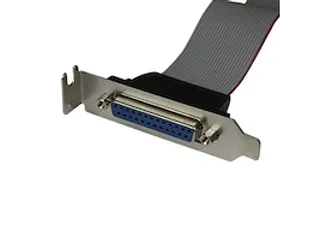 Low-Profile 40cm parallelle poort verloopkabel met bracket DB25(F)-IDC - 2