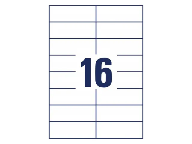 etiket Avery ILK 105x37mm 100 vel 16 etiketten per vel wit