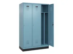 locker voor scheiding van kleding,HxBxD 1950x1200x500mm,3vak