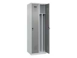 locker voor scheiding van kleding,HxBxD 1850x600x500mm,2vak