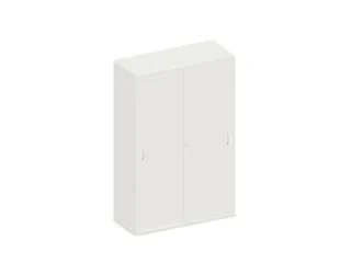 schuifdeurkast,HxBxD 1540x1000x430mm,decor romp wit,decor front wit - 1