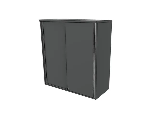 opzetkast,v. schuifdeurkast,HxBxD 1070x1200x445mm,MS-donkergrijs