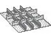 lade-indelingsset,v. werkbank,30bakdelen/12bakwanden,v. front H 50mm