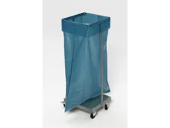 RVS vuilniszakstandaard 120 liter 985x370x330mm romp RVS 4zwenkwielen