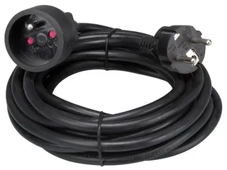 Verlengkabel - 5m - Zwart - 3G1.5 - Penaarde - 2