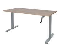 Dextro Slinger Bureau Zit-sta T-poot 120x80 Hav/kers 25mm Alu