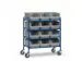 bijzetwagen,draagverm. 250kg,4etage(s),open,laadvl. LxB 940x470mm