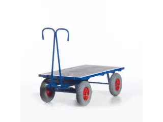 Handtrekwagen 1000kg 1600x800mm Luchtbanden Ral5010 - 12