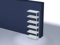 magazijnstelling,aanbouwveld,HxBxD 2500x1000x500mm,vaklast 200kg