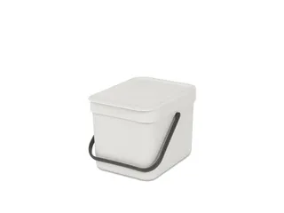 Afvalemmer Sort & Go 6 Liter Lichtgrijs - 1