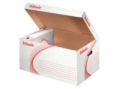Archief- en transportdoos met deksel Esselte 560x265x380mm wit