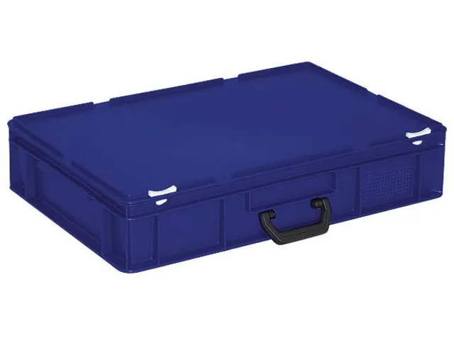 Euronorm Koffer 130x600x400mm 23l 1 Handgreep Blauw
