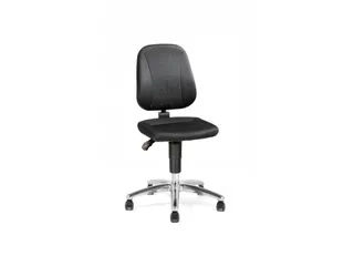 ESD-werkplaatsstoel stof zwart 440-620mmx460x470mm wielen - 1
