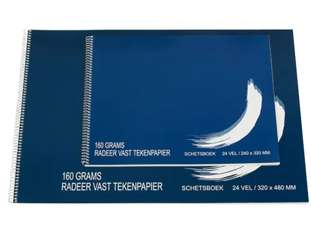 Schetsboek Papyrus 320x480mm 160gr 24 vel