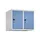 opzetkast,v. locker,2vak.,vak B 300mm,HxBxD 500x600x500mm,vleugeldeur
