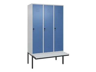 locker voor scheiding van kleding,HxBxD 2120x1200x815mm,3vak - 1