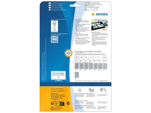 HERMA 4609 Premium etiketten A4 52,5x21,2mm Wit 11200 stuks