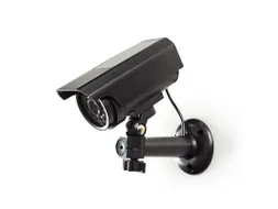 Dummy beveiligingscamera Nedis Solar IP44 buiten Zwart