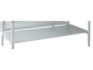 legbord,v. paktafel,BxD 1480x680mm,v. B 1600mm,pressboard,lichtgrijs - 1