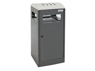 combi-asbak 815x350x350mm afvalbak 40 liter staal RAL7016 Antraciet - 2