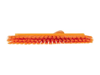 Vikan Hygiene medium veger Oranje stofblik lange steel 250mm - 3