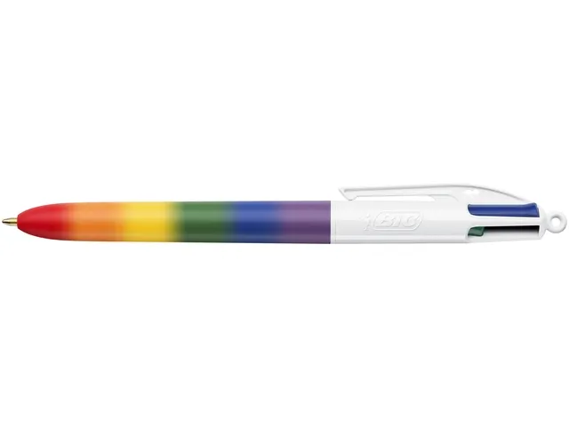 4-Kleuren balpen Bic regenboog medium assorti