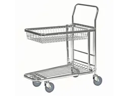 Ruimtebesparende Wagen,Draagverm. 300Kg,Stalen Schorenplaat