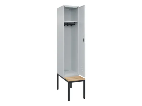 locker met bank,HxBxD 2120x400x815mm,1vak,vak B 400mm,cil.-slot