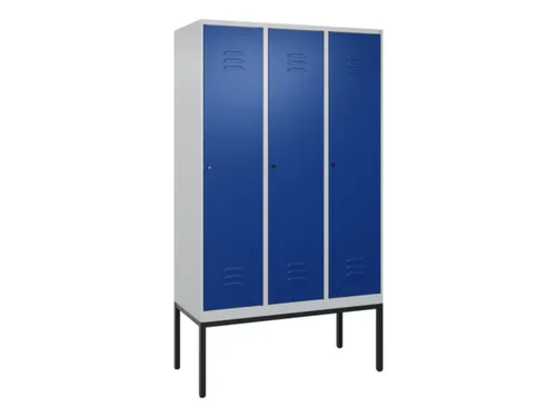 locker voor scheiding van kleding,HxBxD 2120x1200x500mm,3vak