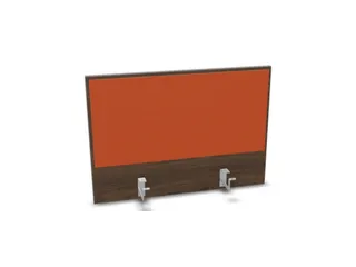 opzetpaneel bureau aanbouw achter NV bruin hickory oranje 800mm - 1