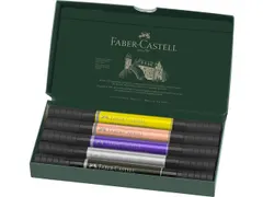 Tekenstift Faber-Castell Pitt Artist duo marker Fashion etui 5stuks kl