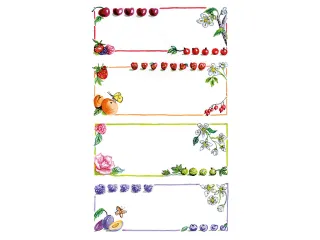 huishoudetiket Z-design Home pakje a 3 vel kader zacht fruit - 2