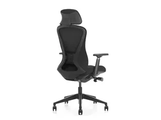 Ergonomische Bureaustoel 600 NEN-EN 1335 Zwart Mesh Met Hoofdsteun - 4
