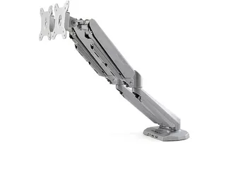 Monitor arm voor 2 schermen - bureausteun - met geïntegreerde 2-poort - 1